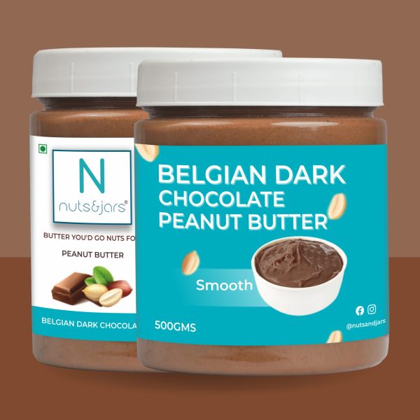Peanut Butter Belgian Dark Chocolate Smooth 500GM (Pack Of 2)